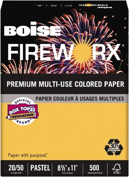 Boise - Golden Glimmer Colored Copy Paper - Use with Laser Printers, Copiers, Plain Paper Fax Machines, Multifunction Machines - Exact Tooling