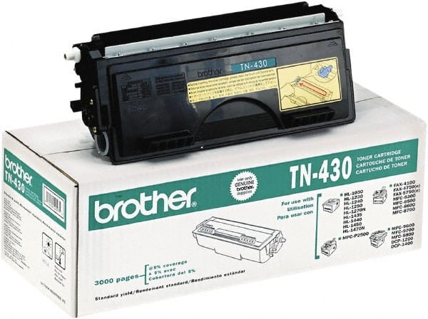 Brother - Black Toner Cartridge - Use with Brother IntelliFax-4100, 4100e, 4750, 4750e, 5750, 5750e, MFC-8300, 8500, 8600, 8700, 9600, 9700, 9800, P2500, Brother DCP-1200, 1400, HL-1230, 1240, 1250, 1270N, 1435, 1440, 1450, 1470N - Exact Tooling