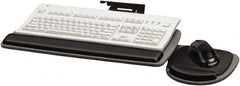 FELLOWES - Graphite & Black Underdesk Keyboard Tray - Use with Computer - Exact Tooling