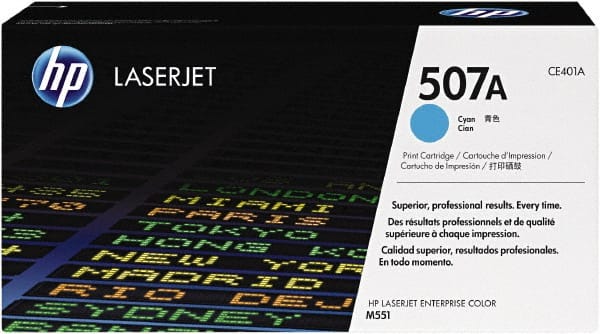 Hewlett-Packard - Cyan Toner Cartridge - Use with HP Color LaserJet Enterprise 500 Color MFP M575, Enterprise 500 Color Printer M551, Color flow MFP M575c, LaserJet Pro 500 color MFP M570dn - Exact Tooling