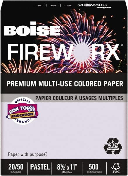 Boise - 8-1/2" x 11" Lavender Colored Copy Paper - Use with Laser Printers, Copiers, Plain Paper Fax Machines, Multifunction Machines - Exact Tooling