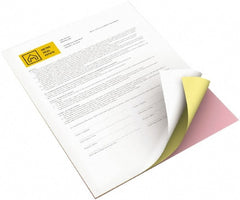 Xerox - 8-1/2" x 11" White, Canary & Pink Digital Carbonless Paper - Use with Laser Copiers, Laser Printers - Exact Tooling