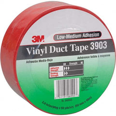 3M - 50 Yd x 49" x 6.5 mil Red Vinyl Duct Tape - Exact Tooling