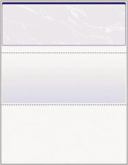 DocuGard - 8-1/2" x 11" Blue Marble Standard Security Check - Use with Inkjet Printers, Laser Printers - Exact Tooling