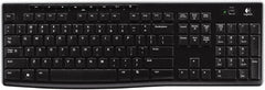 Logitech - Black Wireless Keyboard - Use with Mac OS X, Windows XP, Vista 7, 8 - Exact Tooling