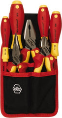 Wiha - 7 Piece Insulated Plier Set - Comes in Clamshell - Exact Tooling