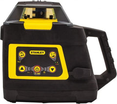 Stanley - 2,000' Measuring Range, 1/16" at 100' Accuracy, Self-Leveling Rotary Laser - ±5° Self Leveling Range, 600 RPM, 1 Beam, NiCad Battery Included - Exact Tooling