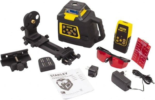 Stanley - 2,000' Measuring Range, 1/16" at 100' Accuracy, Self-Leveling Rotary Laser - ±5° Self Leveling Range, 150, 300 & 600 RPM, 1 Beam, NiCad Battery Included - Exact Tooling