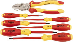 Wiha - 7 Piece Insulated Driver & Bicut Hand Tool Set - Comes in Clamshell - Exact Tooling