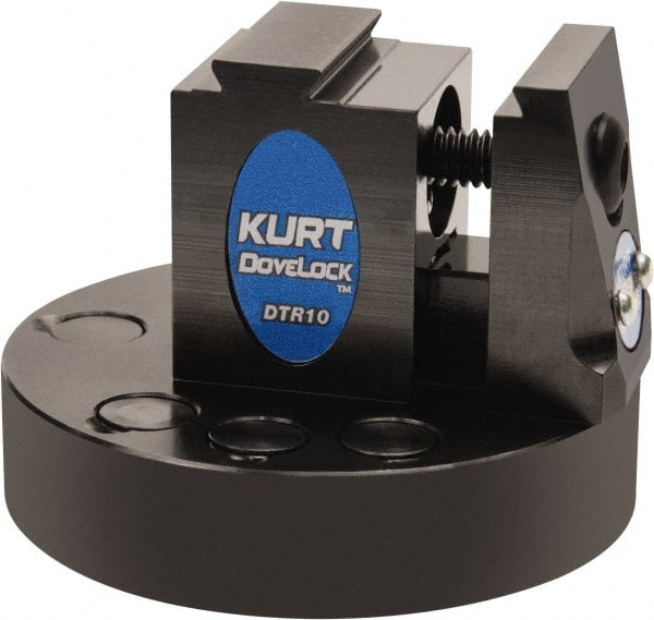 Kurt - 1" Jaw Width, 2" High x 2.69" Long x 2-11/16" Wide Dovetail Reversible Vise - For Use with 4 & 5 Axis Workholding Systems - Exact Tooling