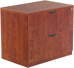 ALERA - 34" Wide x 29-1/2" High x 22-3/4" Deep, 2 Drawer Lateral File - Woodgrain Laminate, Medium Cherry - Exact Tooling