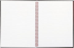 Black n Red - 70 Sheet, 8-1/2 x 11", Legal (Style) Hardbound Notebook - Black - Exact Tooling