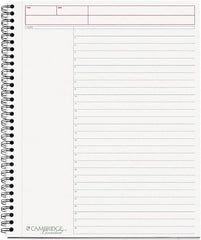 Cambridge - 80 Sheet, 8-1/2 x 11", Business Notebook - Black - Exact Tooling