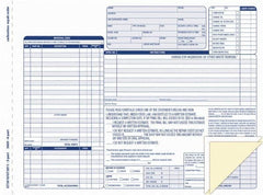 TOPS - 50 Sheet, 8-1/2 x 11-3/4", Order Forms - Blue & White - Exact Tooling