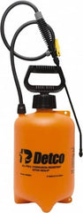 Detco - 2 Gal Chemical Safe Garden Hand Sprayer - Use with Cleaners/Degreasers, Polyethylene Tank, Wide Mouth, Flexible Hose - Exact Tooling