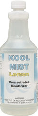 Detco - 32 oz Bottle Deodorizer - Liquid, Lemon Scent, Concentrated, Environmentally Safe - Exact Tooling