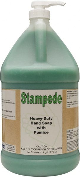 Detco - 1 Gal Bottle Gel Hand Cleaner with Grit - Green, Almond Scent - Exact Tooling