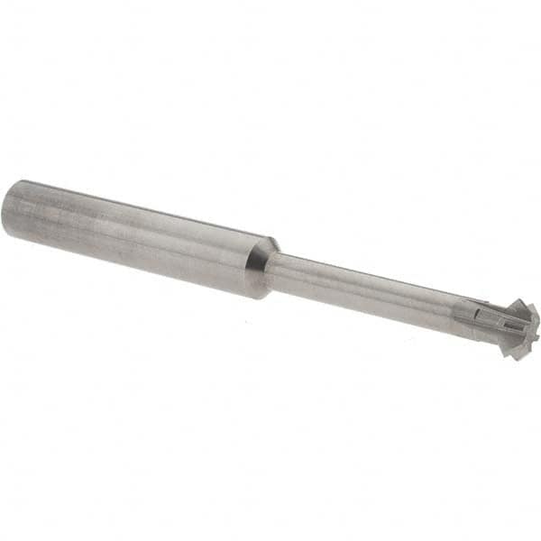 Accupro - 5/16° 5/16" Cut Diam, 1/8" Cut Width, 5/16" Shank, Solid Carbide Double-Angle Cutter - Exact Tooling