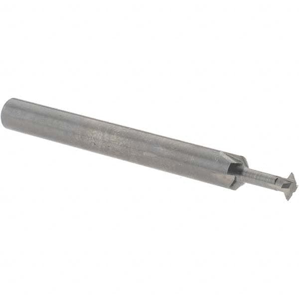 Accupro - 5/32° 5/32" Cut Diam, 0.045" Cut Width, 3/16" Shank, Solid Carbide Double-Angle Cutter - Exact Tooling
