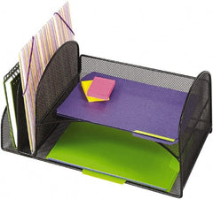 Safco - Black Combination File Sorter - Steel, Mesh - Exact Tooling