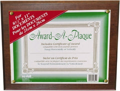 Nudell - Walnut Document Holders-Certificate/Document - 11" High x 8-1/2" Wide - Exact Tooling