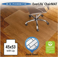 ES Robbins - 53" Long x 45" Wide, Chair Mat - Rectangular, Straight Edge Style - Exact Tooling