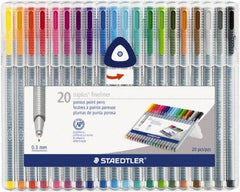Staedtler - Assorted Colors Marker - Ultra Fine Tip, Water Base Ink - Exact Tooling
