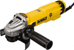 DeWALT - 4-1/2 & 5" Wheel Diam, 11,000 RPM, Corded Angle & Disc Grinder - 5/8-11 Spindle - Exact Tooling