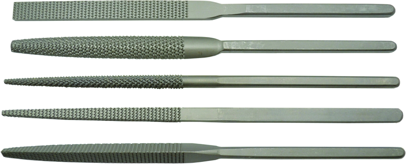 8-1/2" Ergo Grip File, Rasp, 5-piece Set - Exact Tooling