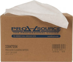 PRO-SOURCE - Dry Clean Room/Lab/Critical Task Wipes - Double Sided Box, 17" x 12" Sheet Size, White - Exact Tooling