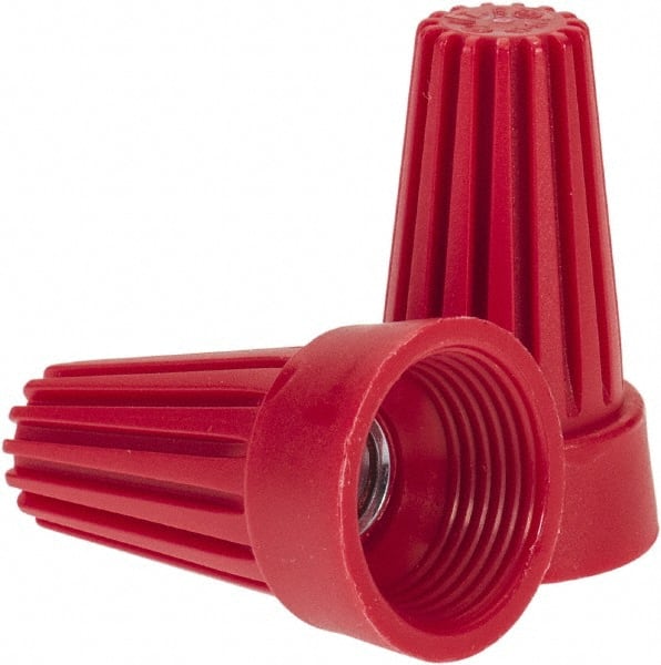 Ideal - 2, 14 to 4, 12 AWG, 600 Volt, Flame Retardant, Standard Twist on Wire Connector - Red, 221°F - Exact Tooling