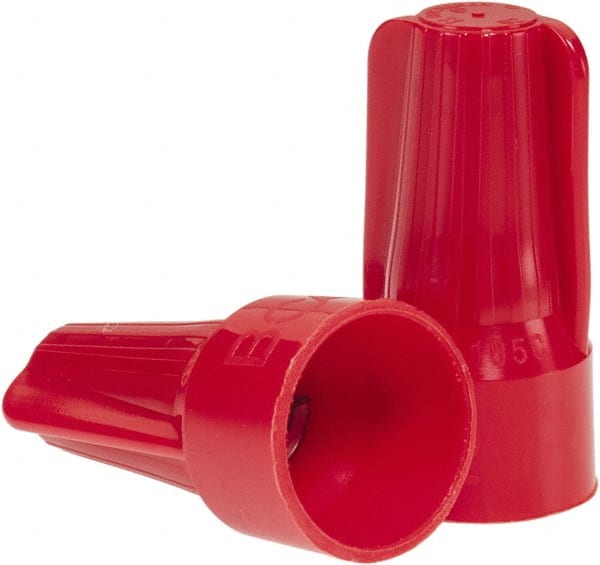 Ideal - 2, 18 to 5, 12 AWG, 600 Volt, Flame Retardant, Standard Twist on Wire Connector - Red, 221°F - Exact Tooling