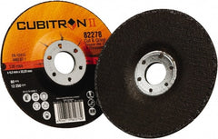 3M - 36 Grit, 5" Diam x 1/8" Thick x 7/8" Arbor, Type 27 Depressed Center Wheel - Exact Tooling