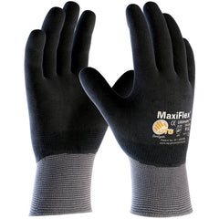 34-876/S MaxiFlex Seamless Knits - MaxiFlex Ultimate - 15G Gry. Nylon Shell - Full Coat Black MFoam Nitrile - Exact Tooling