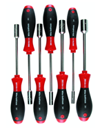 7 Piece - 3/16 - 1/2 - SoftFinish® Cushion Grip Inch Nut Driver Set - Exact Tooling