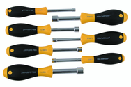 7 Piece - 3/16 - 1/2 - SoftFinish® Cushion Grip Nut Driver Hollow Shaft Set - Exact Tooling