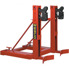 Wesco Industrial Products - 1,000 Lb Load Capacity, 16, 30, 55 & 85 Gal Drum Grab - 33-1/4" Wide x 34" High, Steel Wheels - Exact Tooling