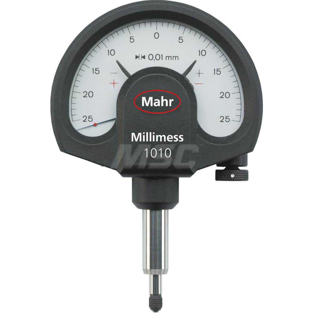 Mahr - Dial Comparator Gages; Dial Graduation (Decimal Inch): 0.000500 ; Dial Graduation (mm): 0.0100 ; Dial Graduation (micro m): 0.01 ; Accuracy (micro m): 7 (Ge); 8 (Gges); 4 (Gt) ; Accuracy (Decimal Inch): 0.010000 ; Maximum Measurement (Decimal Inch - Exact Tooling