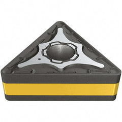 Iscar - TNMG331 M3M Grade IC807 Carbide Turning Insert - TiAlN/TiN Finish, 60° Triangle, 9.52mm Inscr Circle, 4.76mm Thick, 0.4mm Corner Radius - Exact Tooling