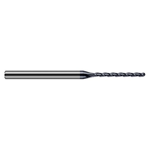 0.055″ Dia. × 1/8″ Shank × 0.275″ DOC × 2-1/2″ OAL, Carbide AlTiN, Long , 3 Flute, Ballnose End Mill