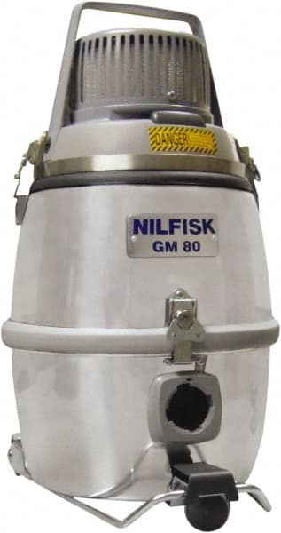 Nilfisk - 3.24 Gal, Aluminum Tank, Dry, Clean Room Vacuum Cleaner - 1.5 hp, 10 Amps - Exact Tooling