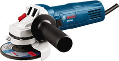 Bosch - 4-1/2" Wheel Diam, 11,000 RPM, Corded Angle & Disc Grinder - 5/8-11 Spindle, 120 Volts, 8.8 Amps - Exact Tooling