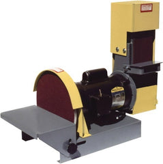 Kalamazoo - 36" Long x 4" Wide Belt, 10" Diam, Combination Sanding Machine - 1/2 hp, Single Phase - Exact Tooling