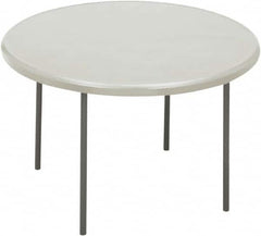 ICEBERG - 48" Wide x 29" High x 48" Diam, Folding Table - Platinum - Exact Tooling