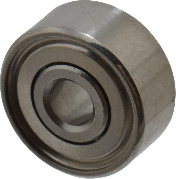 Value Collection - 3/32" Bore Diam, 5/16" OD, Double Shield Miniature Radial Ball Bearing - 9/64" Wide, 1 Row, Round Bore, 40 Lb Static Capacity, 124 Lb Dynamic Capacity - Exact Tooling