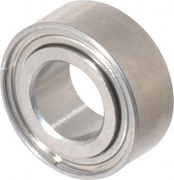 Value Collection - 5/32" Bore Diam, 5/16" OD, Double Shield Miniature Radial Ball Bearing - 1/8" Wide, 1 Row, Round Bore, 29 Lb Static Capacity, 81 Lb Dynamic Capacity - Exact Tooling