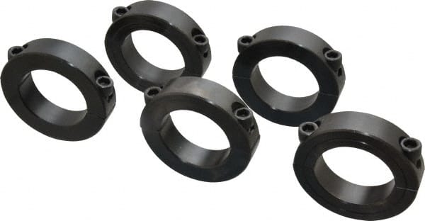 Climax Metal Products - 1-3/4" Bore, Steel, Two Piece Shaft Collar - 2-3/4" Outside Diam, 11/16" Wide - Exact Tooling