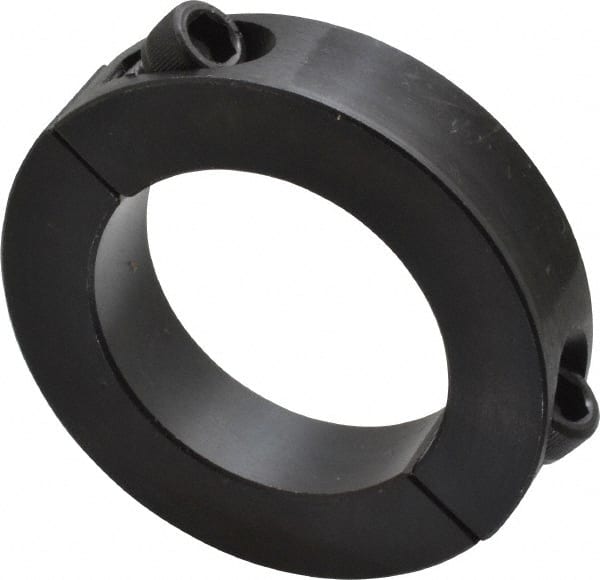 Climax Metal Products - 1-15/16" Bore, Steel, Two Piece Shaft Collar - 3" Outside Diam, 11/16" Wide - Exact Tooling