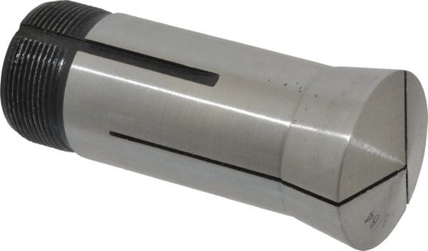 Value Collection - 3/64 Inch 5C Round Collet - 3.28" Overall Length, 1.041-24 Internal Thread Size, Steel, 0.0005 Inch TIR - Exact Tooling
