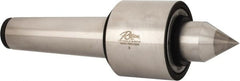 Riten - MT5 Taper Shank, 3-1/16" Head Diam Carbide Tipped Live Center - 5,000 Max RPM, 2-25/32" Head Length, 1-3/8" Point Diam, 2-3/8" Point Len, 1,000 Lb Max Workpc, 1" Tip Diam, Standard Point - Exact Tooling